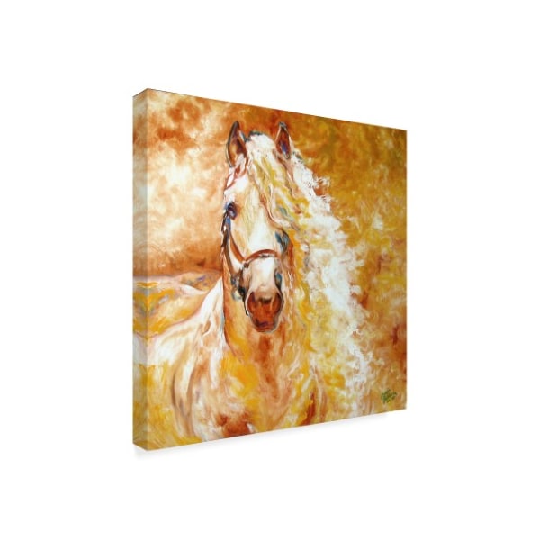 Marcia Baldwin 'Golden Grace Andalusian Equine' Canvas Art,18x18